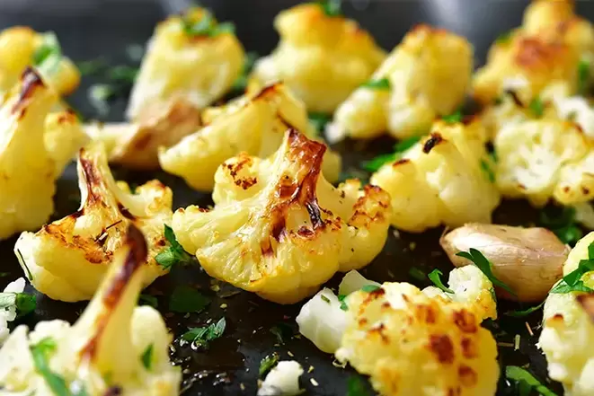 cauliflower on a diet for lazy